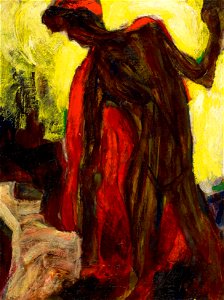 Christian Rohlfs - Tänzerin mit rotem Schal (1912)