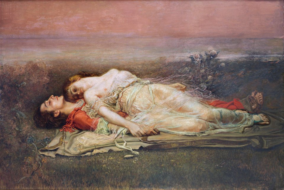Rogelio de Egusquiza - Tristan and Isolt (Death) - Google Art Project
