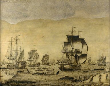 Roelof van Salm (1688-1765) - Dutch Whalers in the Ice - BHC0941 - Royal Museums Greenwich