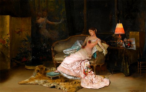 Rogelio de Egusquiza A reverie during the ball 1879