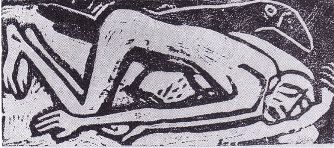 Rohlfs - Der Gestürzte, ca. 1913-14
