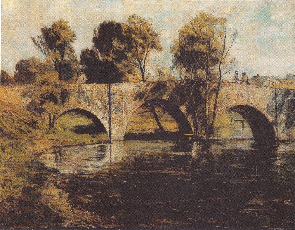 Rohlfs - Die Ilmbrücke in Oberweimar, 1888