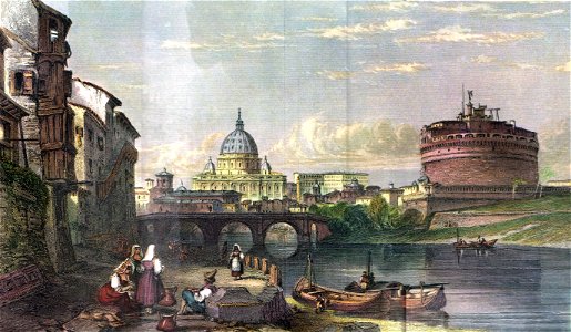 Roma Vatican panoramic c1835