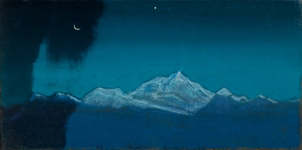 Nicholas Roerich - Himalayas, Sikkim. Free illustration for personal and commercial use.