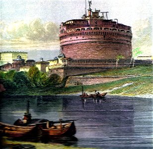 Roma Vatican c1835 detail Castel-Sant'Angelo