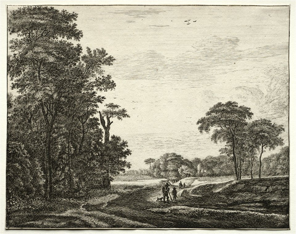 Roelant Roghman (Dutch, 1627-1692) - Six view in the wood of the Hague - 1943.610.3 - Cleveland Museum of Art