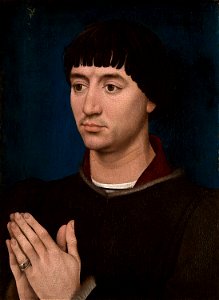 Rogier van der Weyden - Portrait of Jean Gros - 1933.1051a - Art Institute of Chicago. Free illustration for personal and commercial use.
