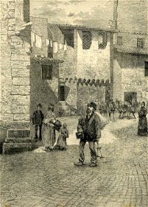 Roma scomparsa dopo il 1870 casa medioevale demolita in Via Giulia