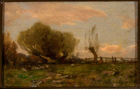 Roman Kazimierz Kochanowski - Landscape with willows - MP 2190 MNW - National Museum in Warsaw