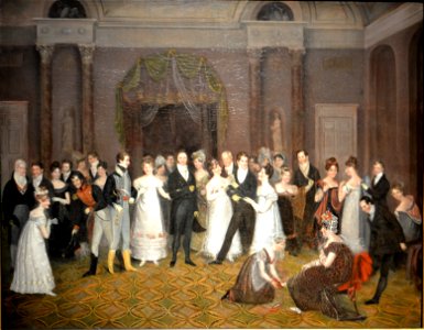 Rolinda Sharples - Le vestiaire de la salle de bal de Clifton (1818)