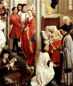 Rogier van der Weyden - Seven Sacraments Altarpiece (detail) - WGA25611