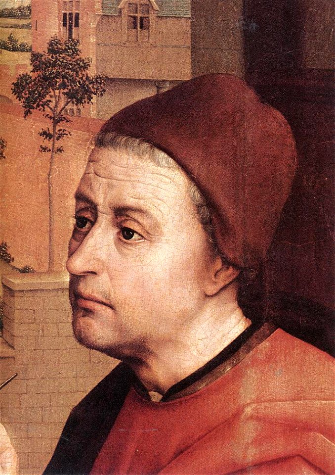 Rogier van der Weyden - St Luke Drawing a Portrait of the Madonna (detail) - WGA25585