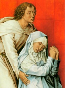 Rogier van der Weyden - Crucifixion Diptych (detail of the left panel) - WGA25678