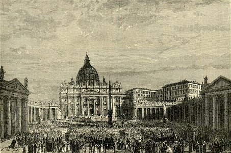 Roma la piazza di San Pietro