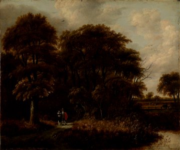 Gillis Rombouts - Woodland Scene - NG.M.00164 - National Museum of Art, Architecture and Design. Free illustration for personal and commercial use.