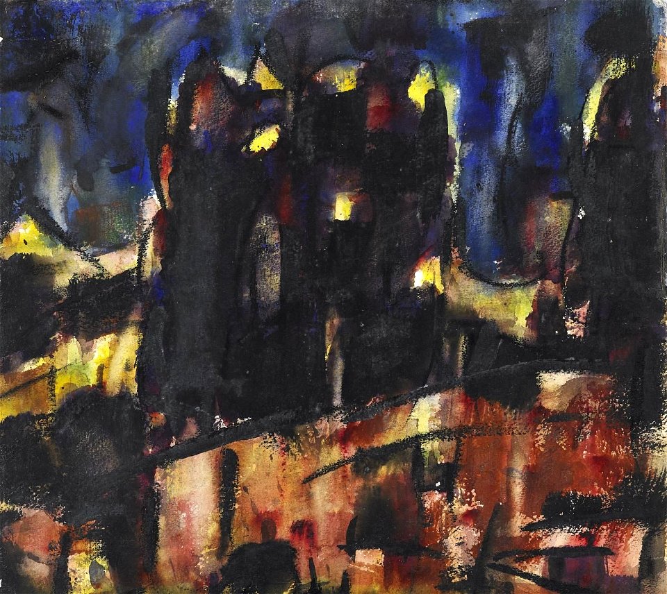 Christian Rohlfs Dunkle Landschaft