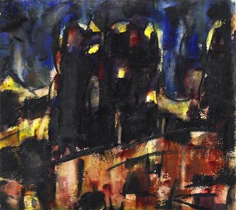 Christian Rohlfs Dunkle Landschaft
