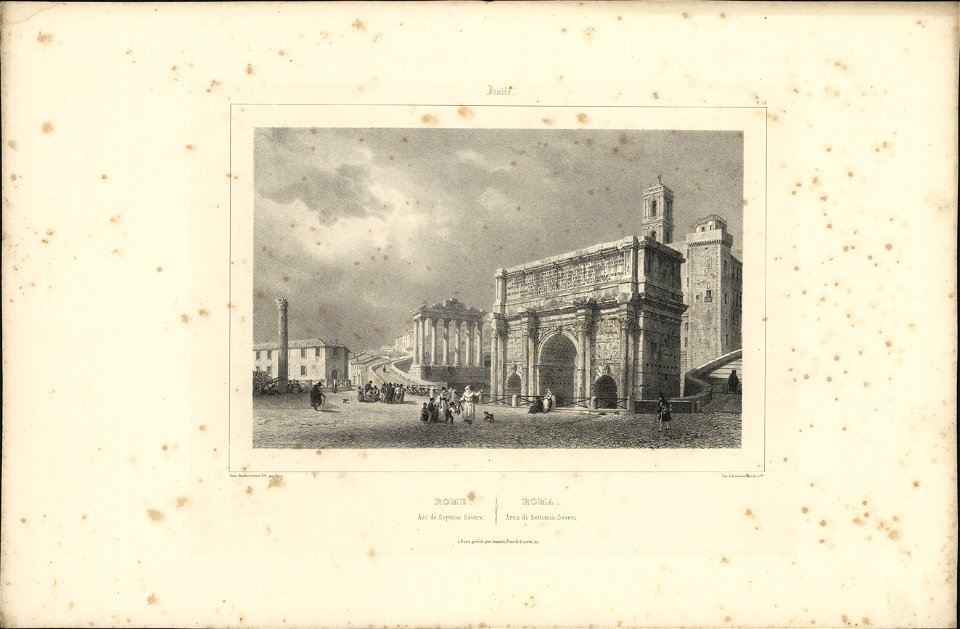 Rome Arc de Septime Sèvere, objectnr A 57835