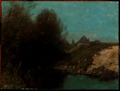 Roman Kazimierz Kochanowski - Landscape with a cottage - MP 2188 MNW - National Museum in Warsaw
