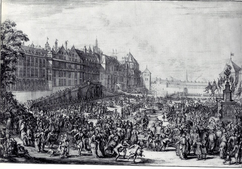 Romeyn de Hooghe, Festivities for the taking of Buda in Brussels in 1686