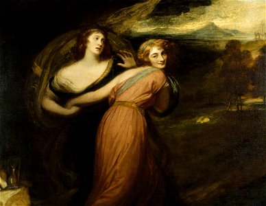 Mirth and Melancholy painting by Romney