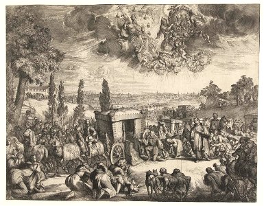Romeyn de hooghe-carlos II cede su carroza la viático