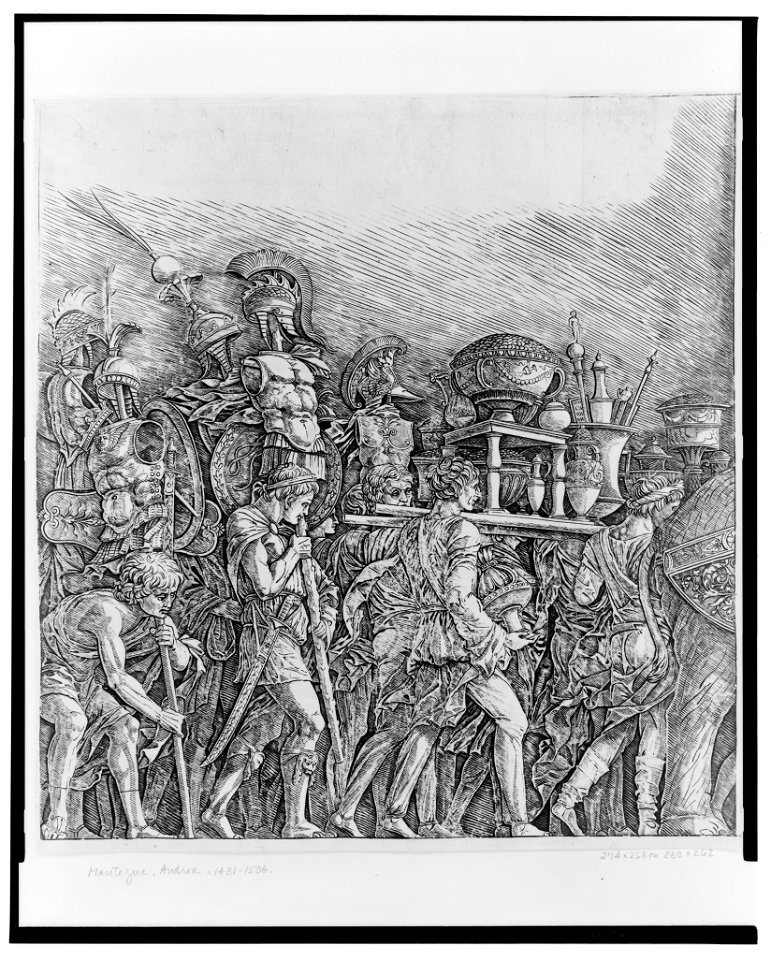 Roman soldiers bearing the trophies in triumph LCCN2004665184