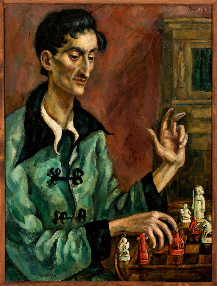 Roman Kramsztyk - Chess player (Portrait of Brunon Winawer) - MPW 807 MNW - National Museum in Warsaw
