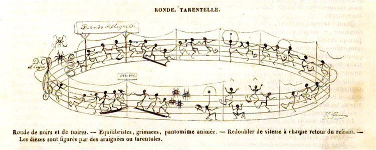 Ronde tarentelle Grandville. Free illustration for personal and commercial use.