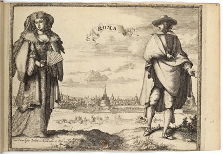 Rome - Costumes des quatre parties du monde, gravés dans la manière de Luycken (1670)
