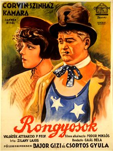 Rongyosok filmplakát (Nemes György, 1926)