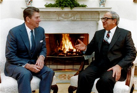 Ronald Reagan Meeting With President Yitzhak Navon II