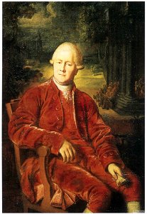 Roman Maksimovich Volkov, Portrait of Petr Danilovich Larin (18th century). Free illustration for personal and commercial use.