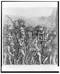 Roman soldiers bearing the trophies in triumph LCCN2004665184