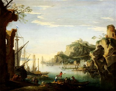 Rosa - Harbour with Ruins, early 1640s