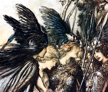 Romanticised headgear of the Valkyries
