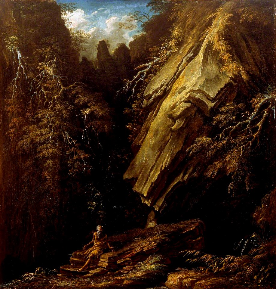 Rosa - Landscape with a Hermit, 1660s