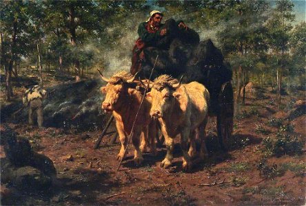 Rosa Bonheur (1822-1899) - The Charcoal Burners - ABDAG002621 - Aberdeen Art Gallery