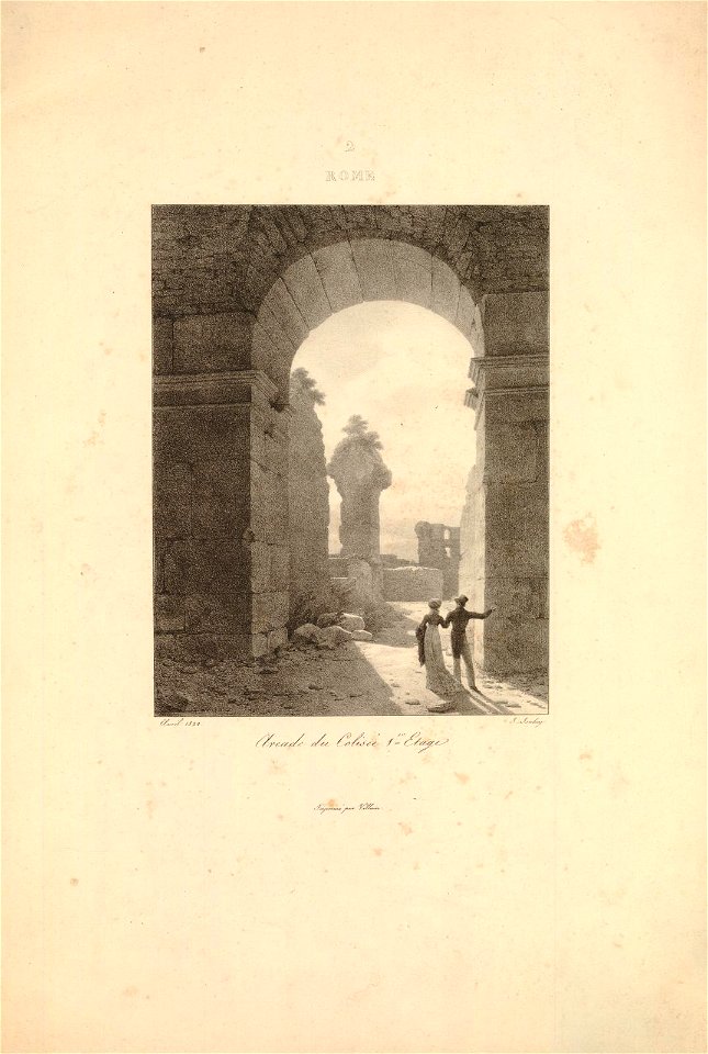 Rome - arcade du colisée, 1er étage (BM 1920,0420.91)