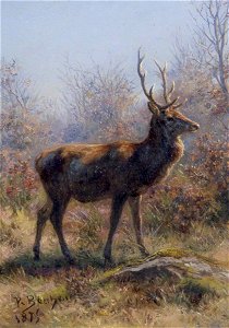 Rosa Bonheur (1822-1899) - The Stag - FA000258 - Brighton Museum ^ Art Gallery