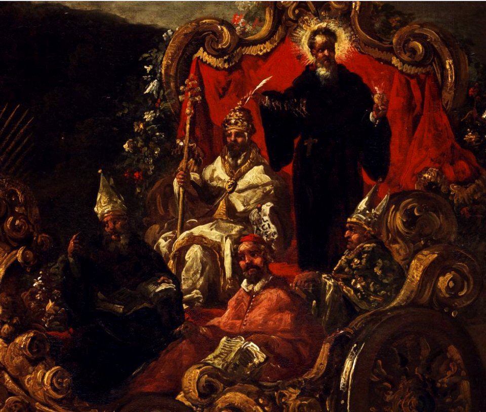 Roos Triumphzug der Kirchenväter detail