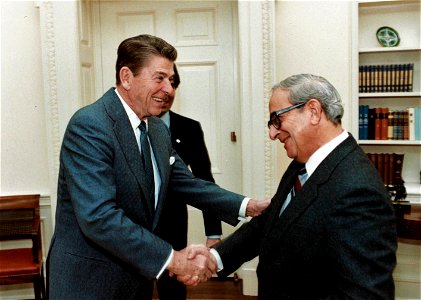 Ronald Reagan Meeting With President Yitzhak Navon I