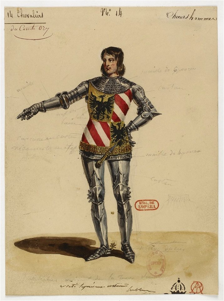Rossini - Le comte Ory - Hippolyte Lecomte - Paris 1828 - 14. Quatorze chevaliers, choeurs hommes