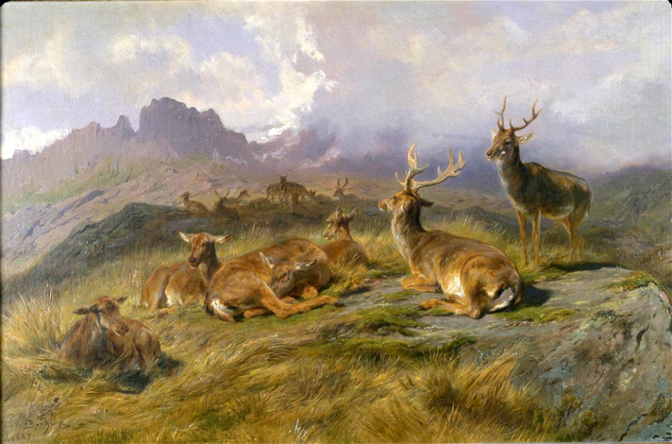 Rosa Bonheur - Landscape with Deer - 57.76 - Detroit Institute of Arts
