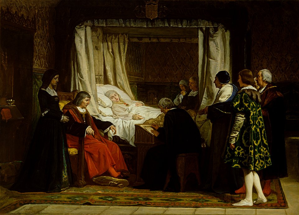 Rosales - Doña Isabel la Católica dictando su testamento