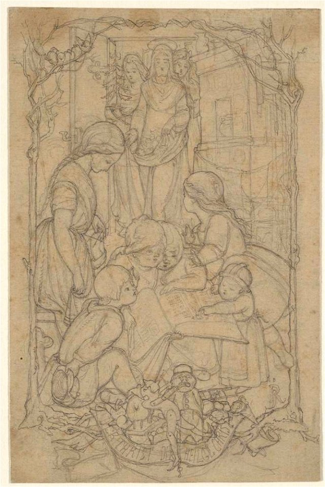 Julius Rotermund - Christus erscheint lesenden Kindern (1841-59)
