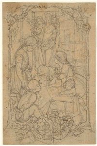 Julius Rotermund - Christus erscheint lesenden Kindern (1841-59)