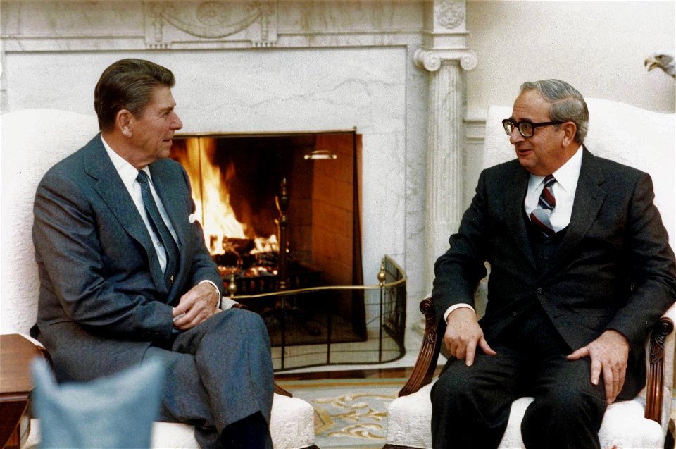 Ronald Reagan Meeting With President Yitzhak Navon III