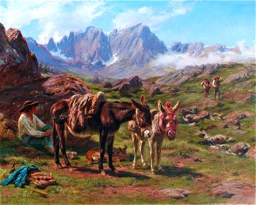 Rosa Bonheur (1822-1899) - The Pyrenees - ABDAG002181 - Aberdeen Art Gallery