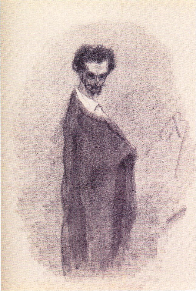Rops - Satanisches Selbstporträt - ca 1860